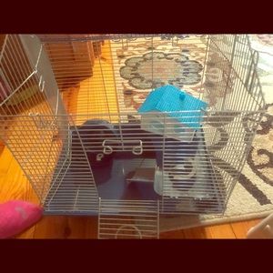 A used hamster cage
